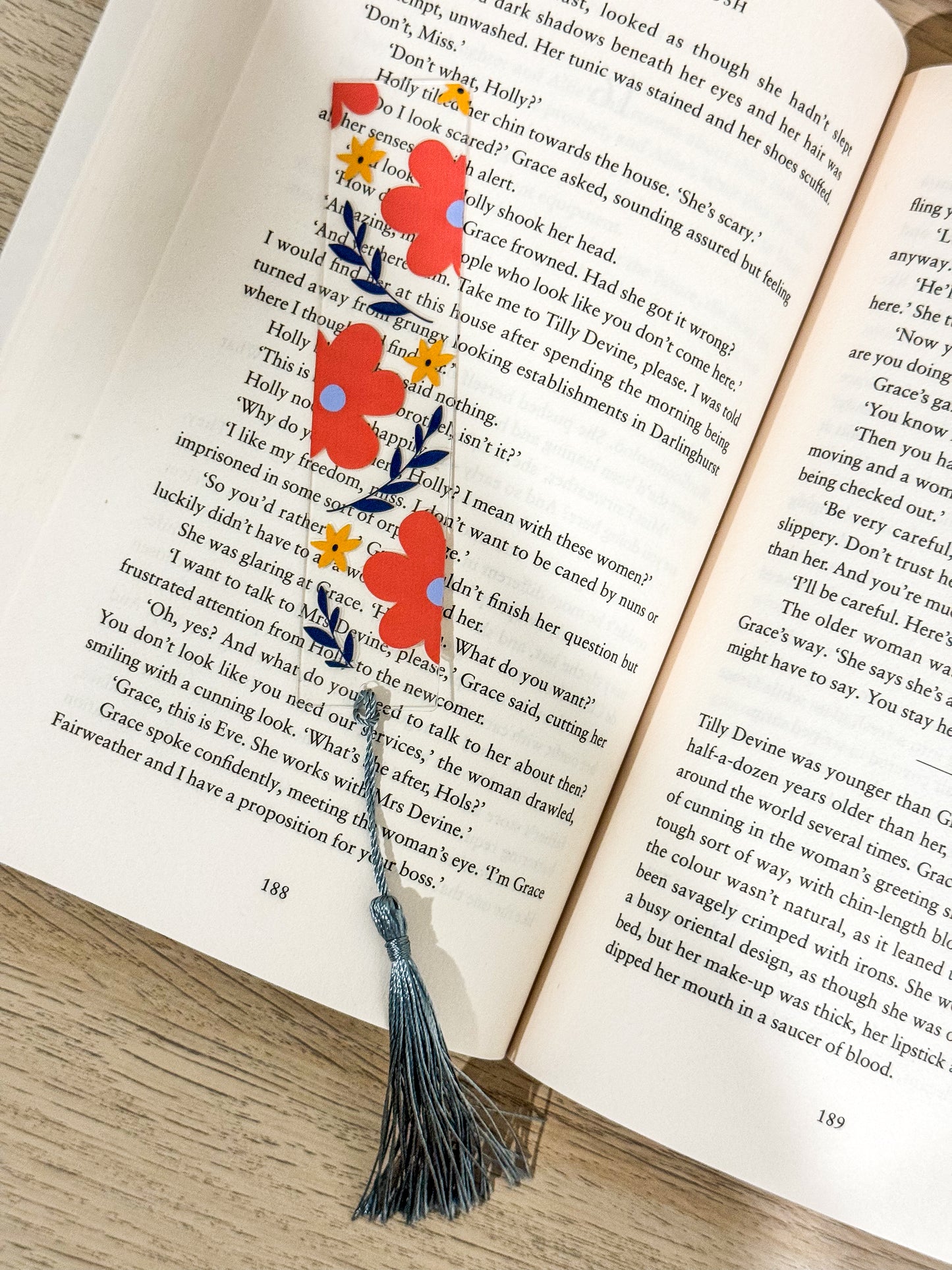 Flower Acrylic Bookmarks