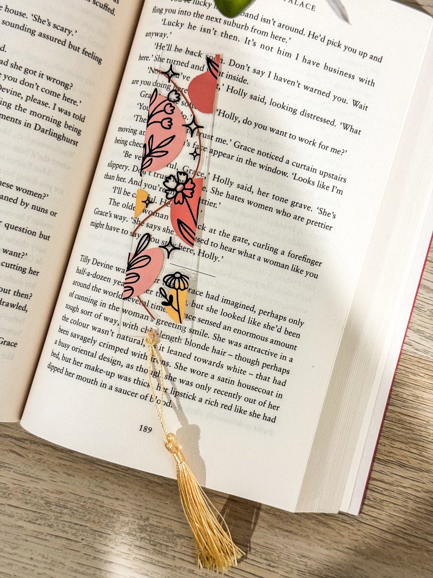 Flower Acrylic Bookmarks